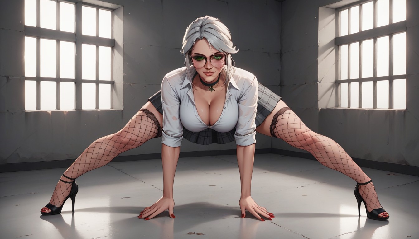 White T Shirt, Close Up, Prison AI Porn