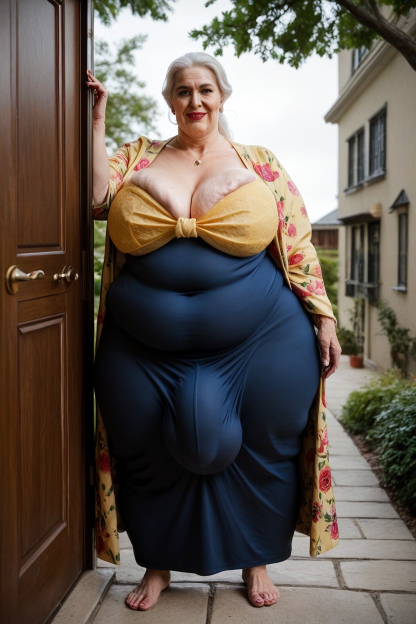 Cuerpo Completo, Extremely Wide Hips, Cola De Caballo Porno shemale IA