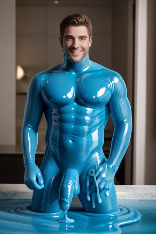 Absorption, Slime Monsters Are Slimy, Transform Into Slime Monster AI Gay Porn