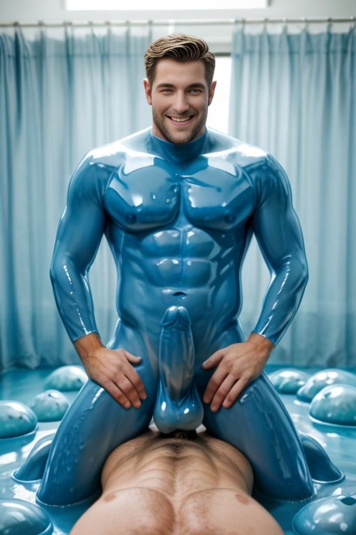 Assimilation, Two Slime Monsters, Human Male To Slime Monster Metamorphosis AI Gay Porn