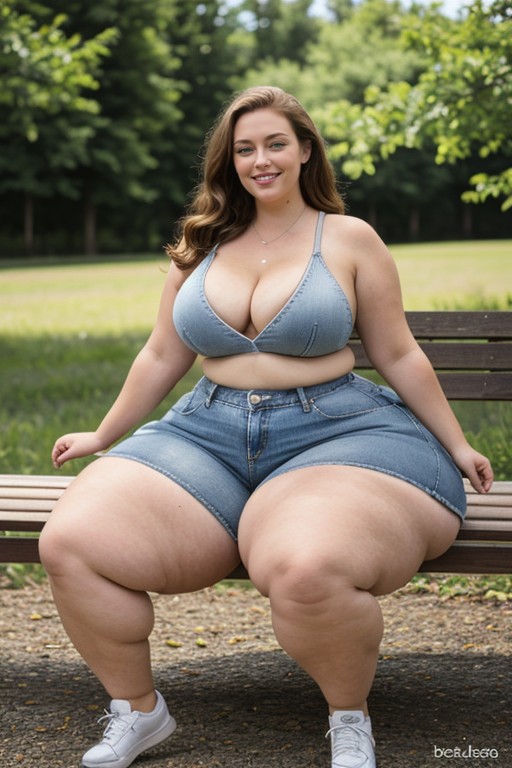 Bottom Heavy, Extremely Large Ass, Gigantic Hips AI Porn