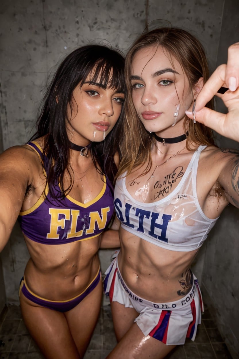 Fit, Messy Hair, Feminine Cutest Ever Latina Hyuuga Hinata AI Porn