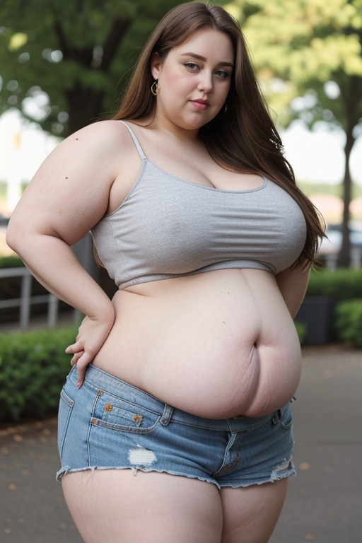 Massive Gigantic Inner Thighs, Huge Soft Legs, Extremely Large Hyper Thighs AI Porn
