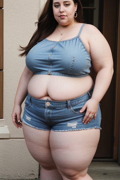 Extremely Obese, Massive Gigantic Inner Thighs, Ussbbw AI Porn
