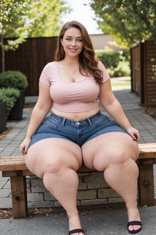 Wink, Gigantic Thighs, Wide Hips Porno IA