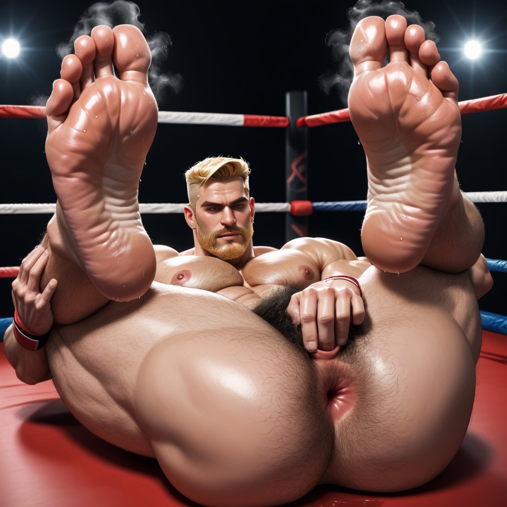 Lying Down, Highly Detailed, Strong Eye Contact AI Gay Porn