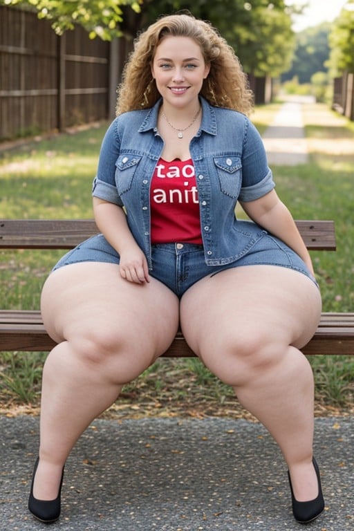 Massive Hips, Smug Expression, Extremely Large Ass AI Porn