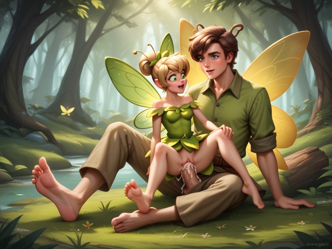 Tinkerbell Fairy Wings, Creampie, Tinkerbell Pixie Hentai AI Porn