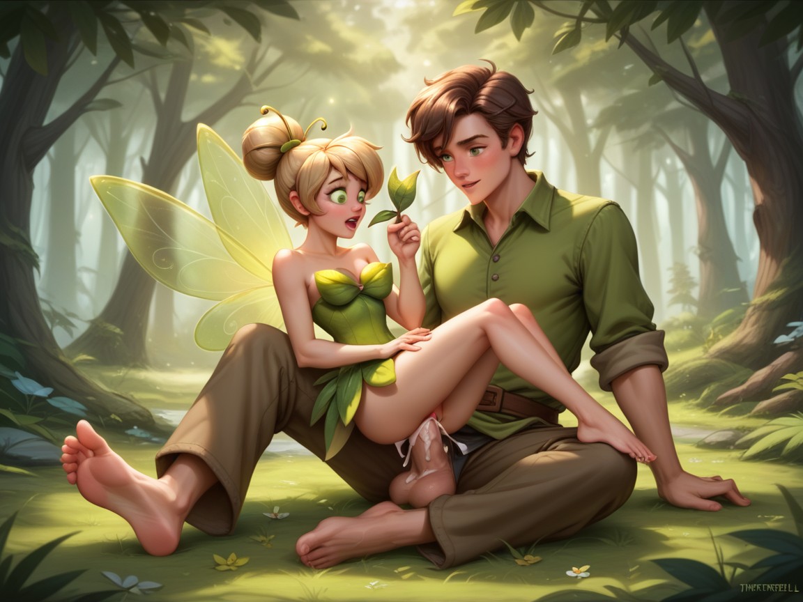 Vaginal Penetration, Tinkerbell Stockings, Tinkerbell Ripped Clothes Hentai AI Porn