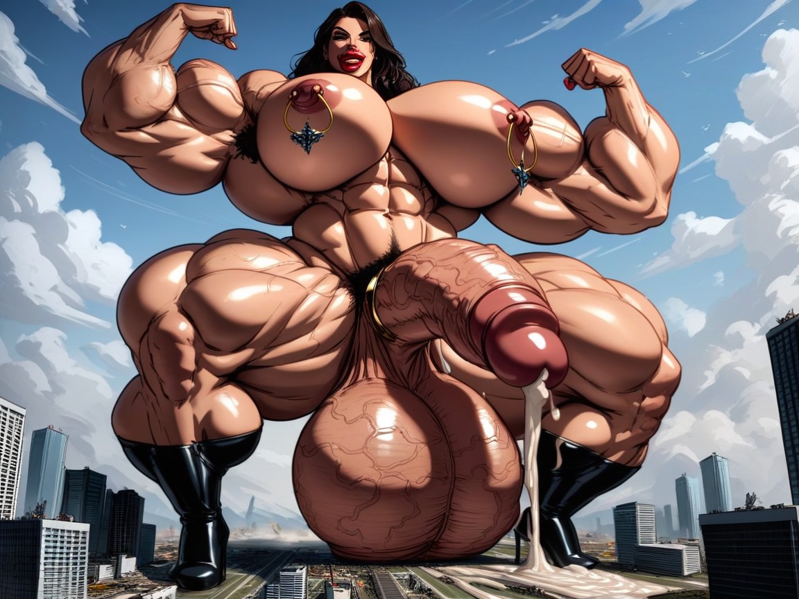 Knee Length Boots, Thick Cock, Breast Expansion AI Porn