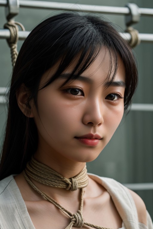 Tir En Buste, Asiatique, Shibari Porno IA Furry