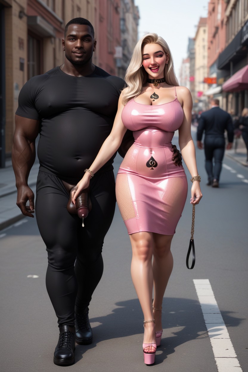Wink, Walking, White AI Gay Porn