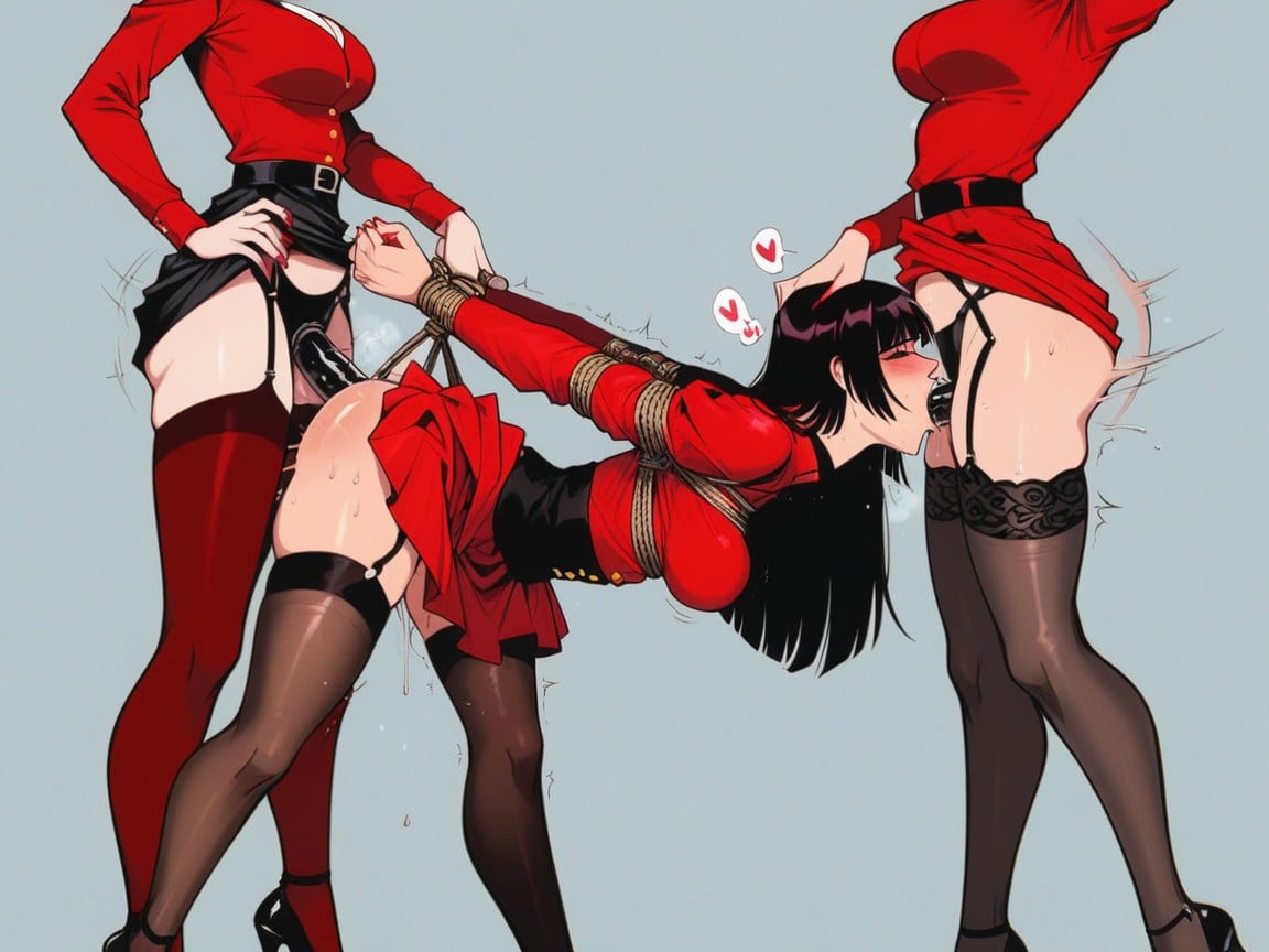 Lesbian Sex, Rope Bondage, Casino Hentai AI Porn