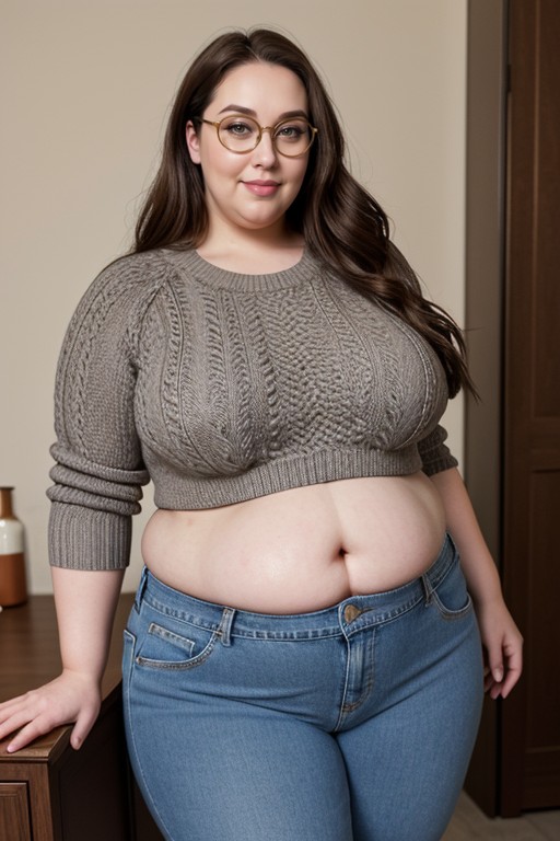 Extremely Large Hyper Fat Belly, Massive Fat Belly, Massive Legs AI Porn
