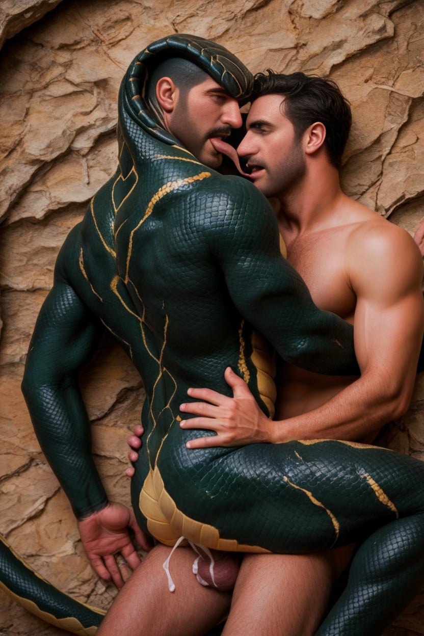 Anal Sex, Two Muscular In Missionary, Transforming AI Gay Porn
