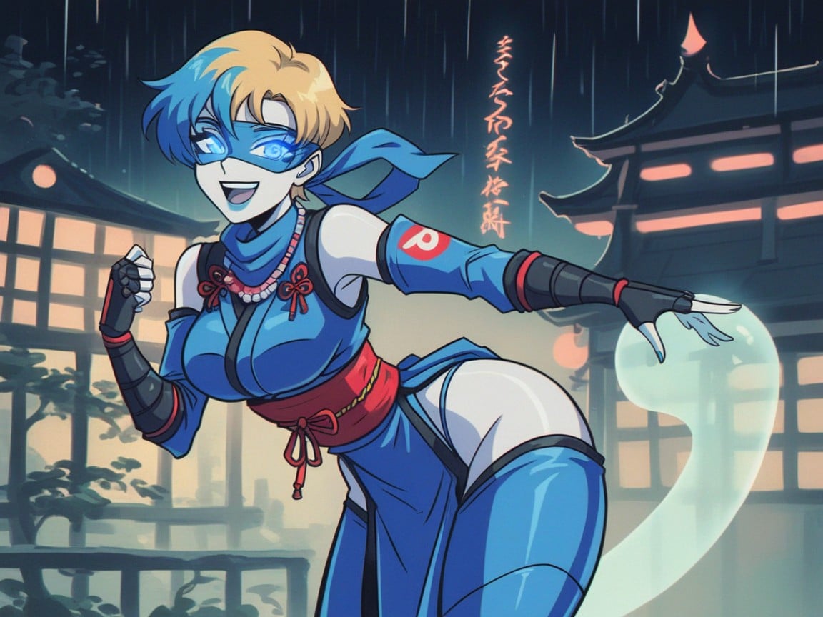 Japanese, Hourglass Body Type, Kimono Hentai AI Porn