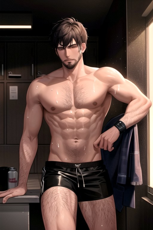 Floor Drain, Sweaty Skin, Empty Beer Can AI Gay Porn