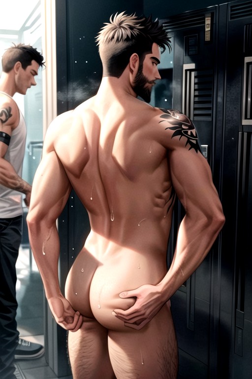 Add Detail, Black Tiles, Ultra Detailed AI Gay Porn