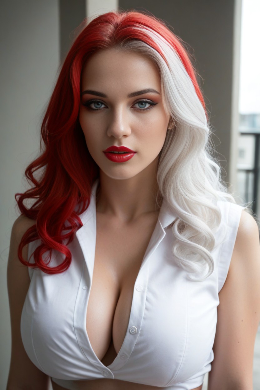 Looking At Viewer, Eyes Wide Open, Small Breast AI Porn