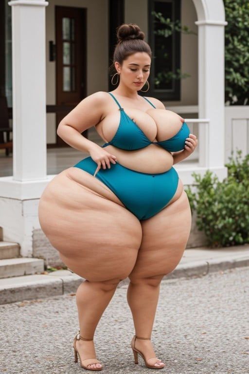 Breast Expansion, Hyper Wide Hips, Extra Long Thick Beautiful Hair AI Porn