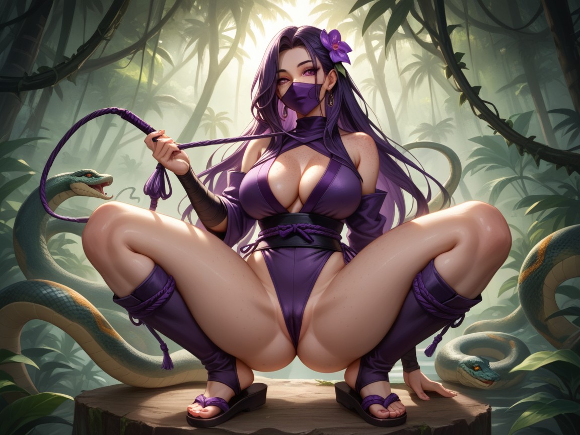Rounded Abdomen, Close Set Eyes, Old Japanese Style Art Hentai AI Porn