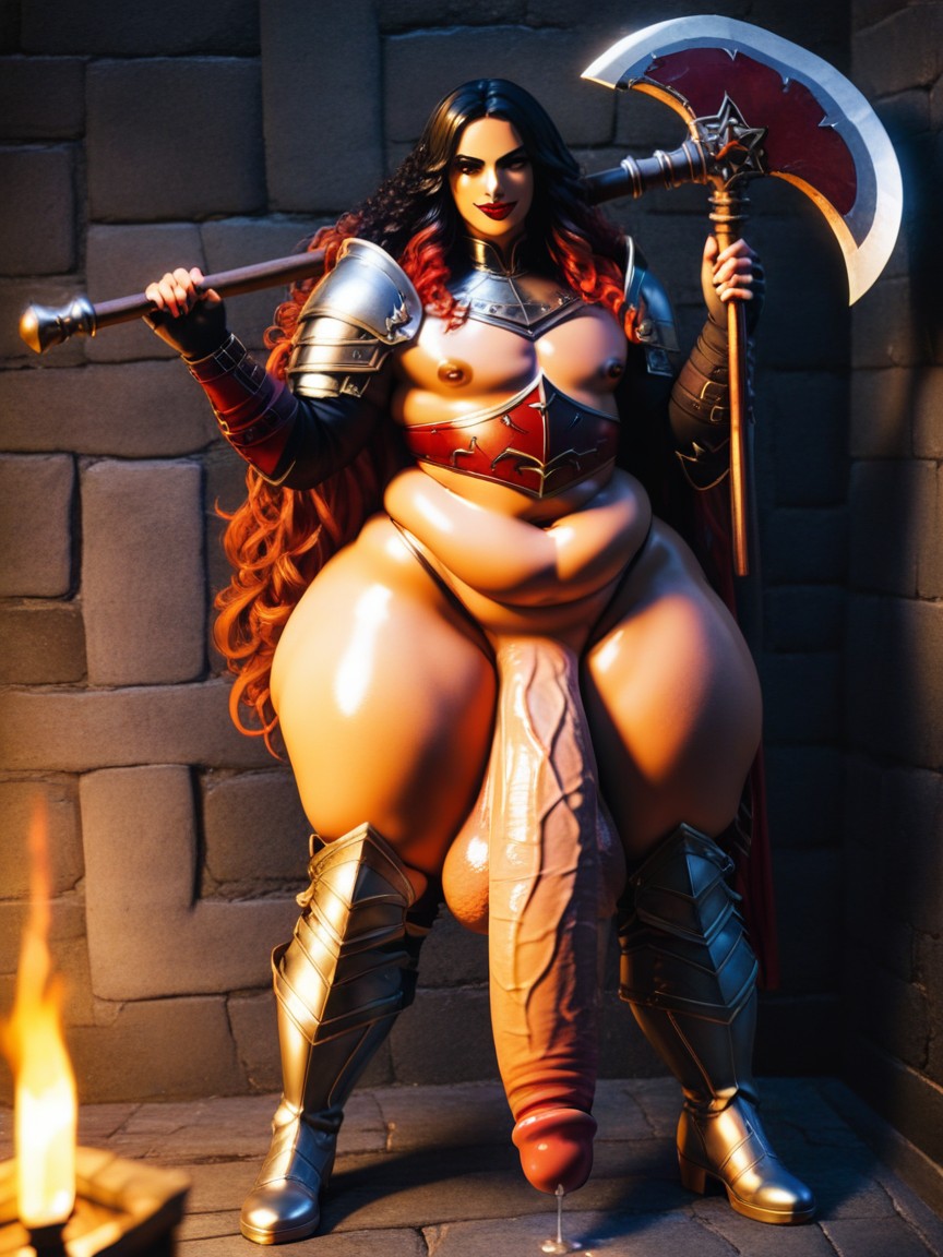 Fire Emblem Style Armor, Emo Makeup, Penis Bigger Than Body AI Gay Porn