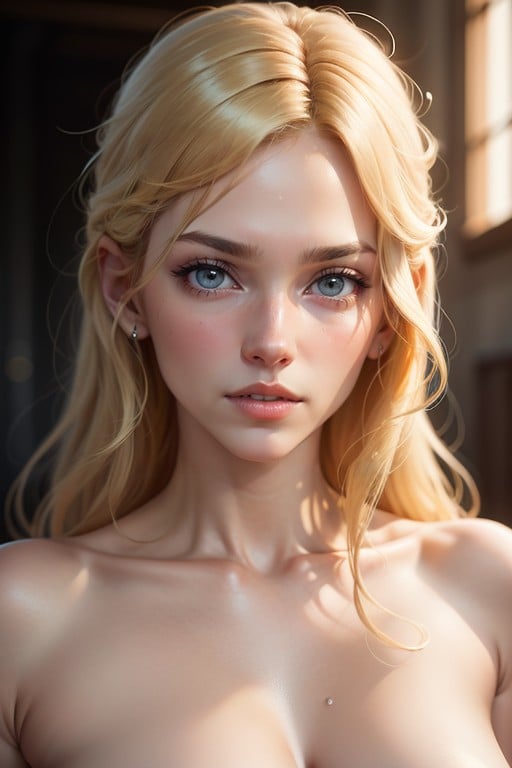 Annabeth Chase From The Percy Jackson Series Naked In A Puddle Of Sperm, Cross Eyed, Blonde Hair Furry AI Porn