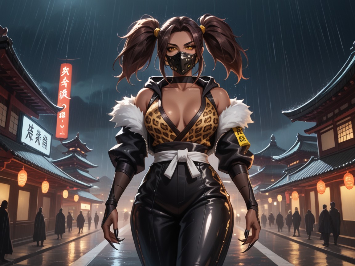 Slicked, Hooded Eyes, Alien Lanterns Hentai AI Porn