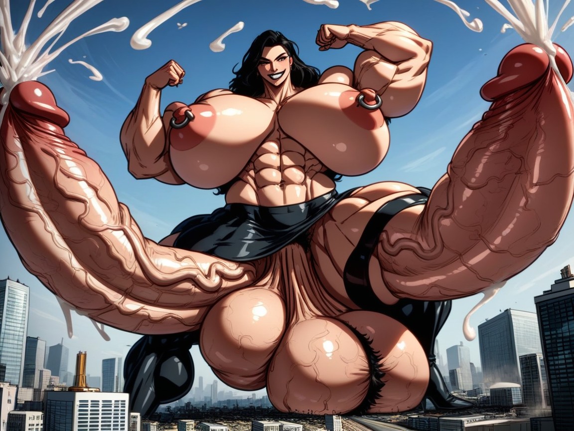 Macro, Muscle Shoulders, Vieny Cock AI Porn