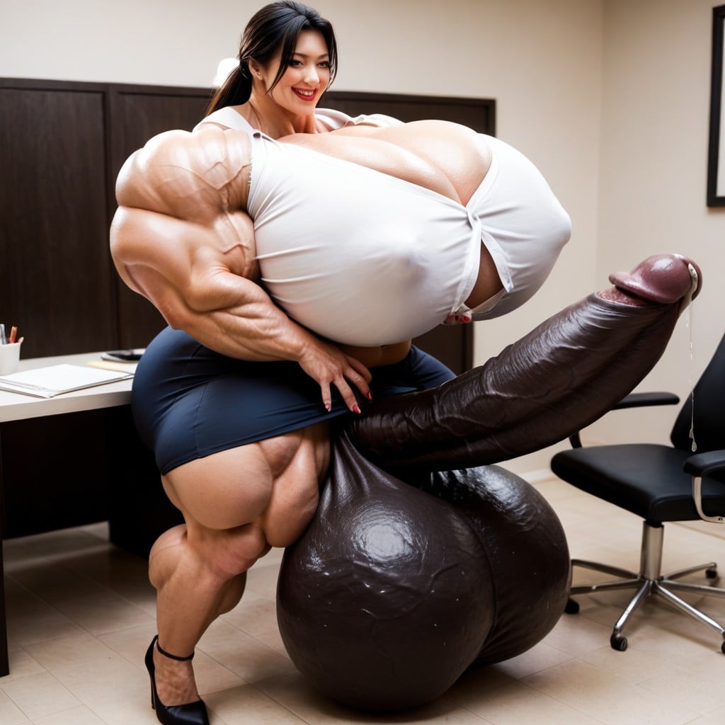 Hyper Gigantic Massive Black Testicles, Hyper Gigantic Massive Black Testicles, Hyper Gigantic Massive Black Penis Shemale AI Porn