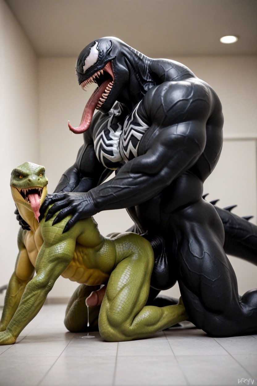 Black Goo, In A Hospital, Spikes From Spine AI Gay Porn