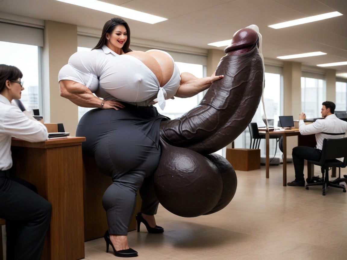 Hyper Gigantic Massive Black Testicles, Hyper Gigantic Massive Black Testicles, Hyper Gigantic Massive Black Penis Shemale AI Porn