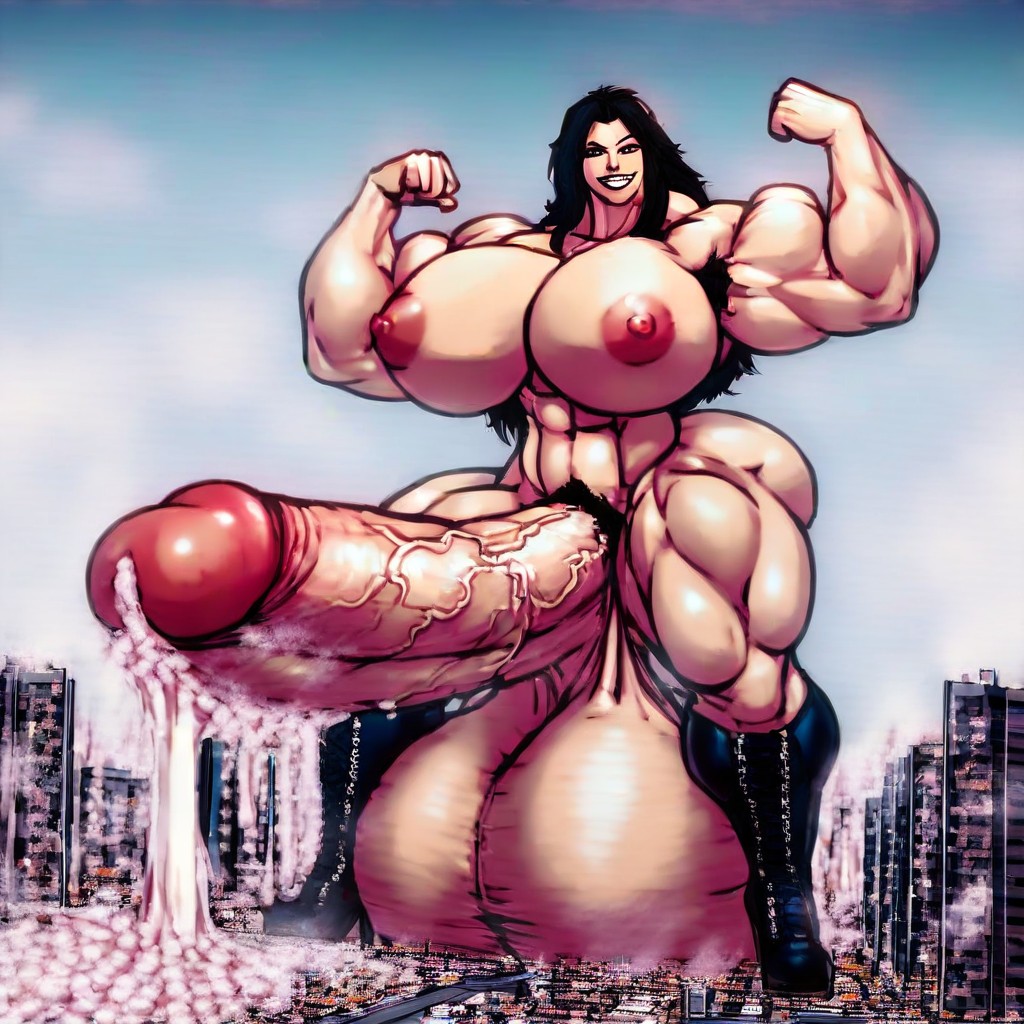 Macro, Extremely Long Cockcumming, Hyper Balls AI Porn
