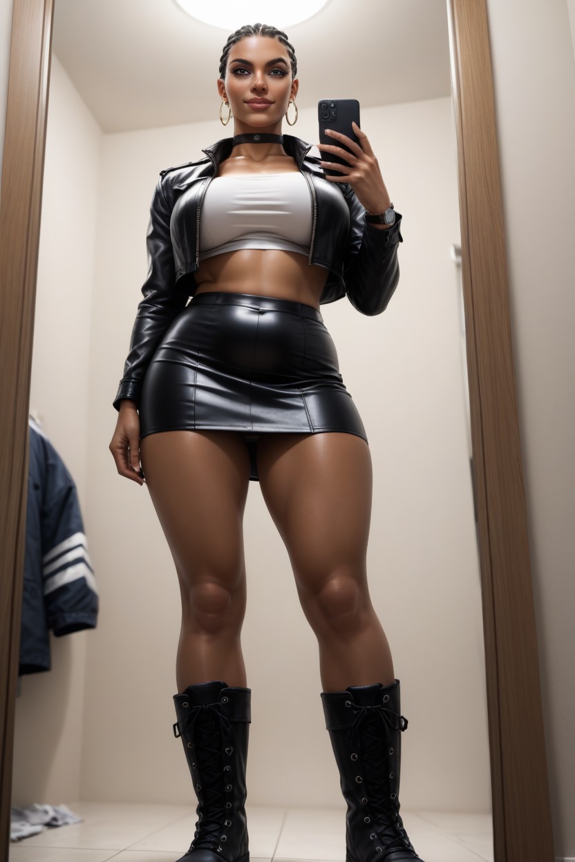 Side View, Choker, Front View AI Porn