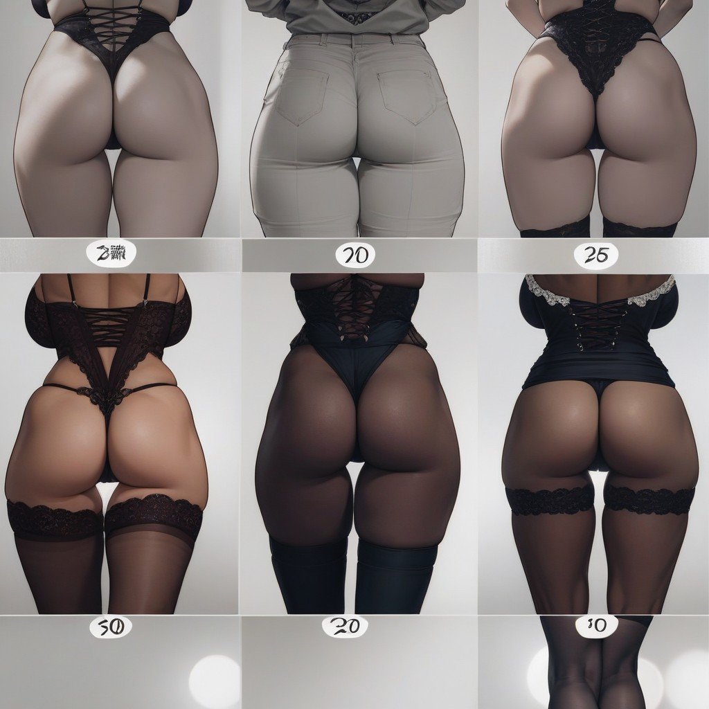 Women's Bare Asses