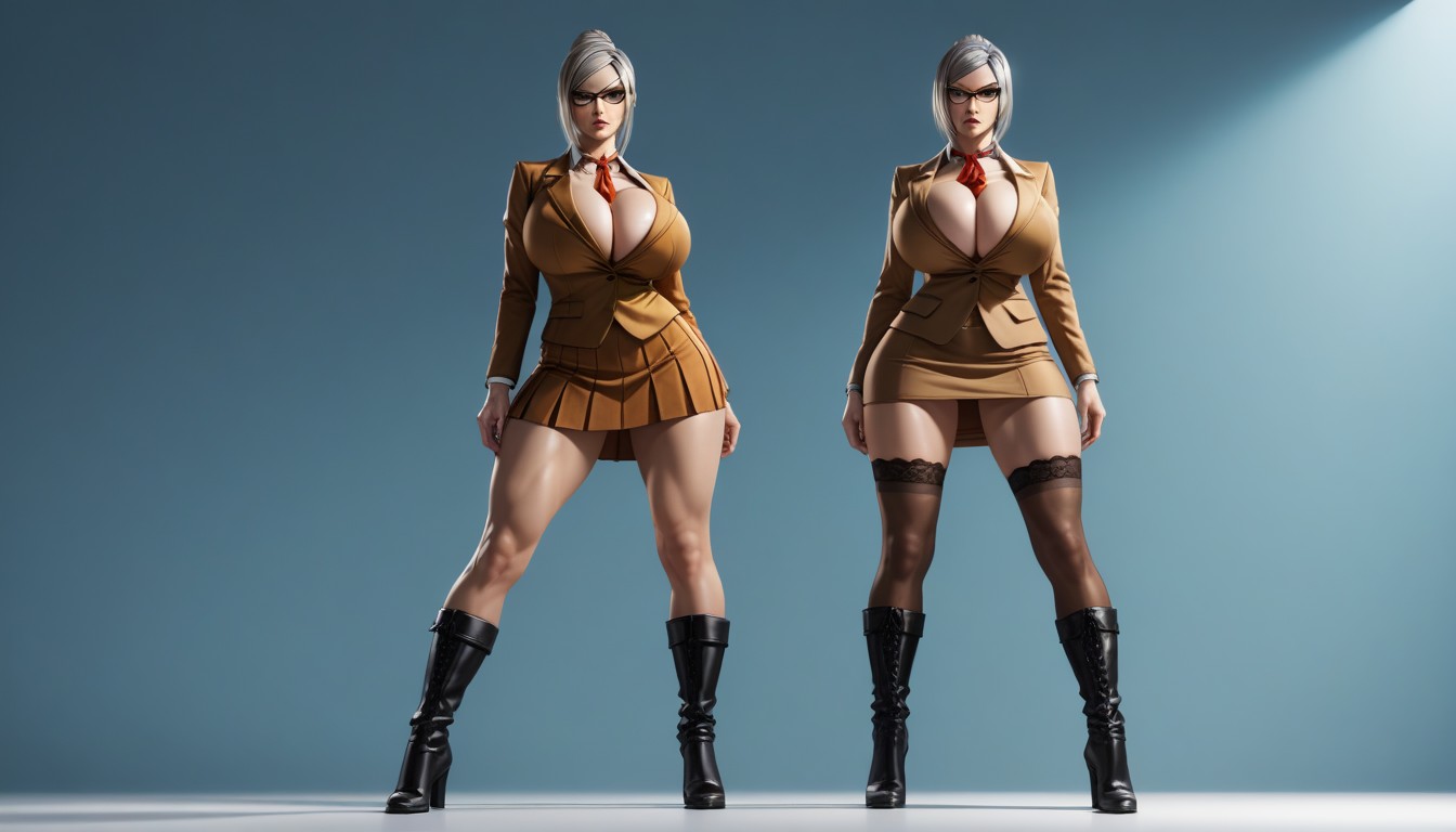 Meiko Shiraki From Prison School, Vista Frontal, Skirt Furry IA