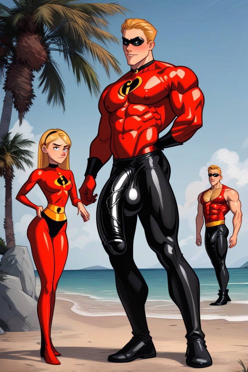 Gigantic, Dash Parr From The Incredibles, Standing AI Gay Porn