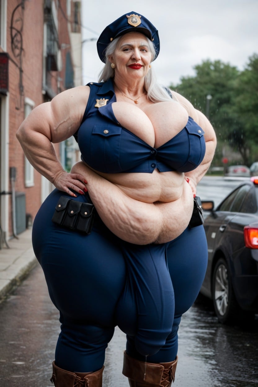 Hairy Feet Hairy Ankles Hairy Bushy Thighs Like A Sasquatch, Massive Round Boobs, Giant Tall Futanari Porno shemale IA
