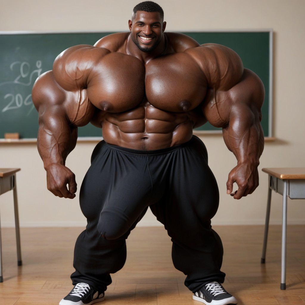 Hyper Muscle, Bulge, Classroom AI Gay Porn