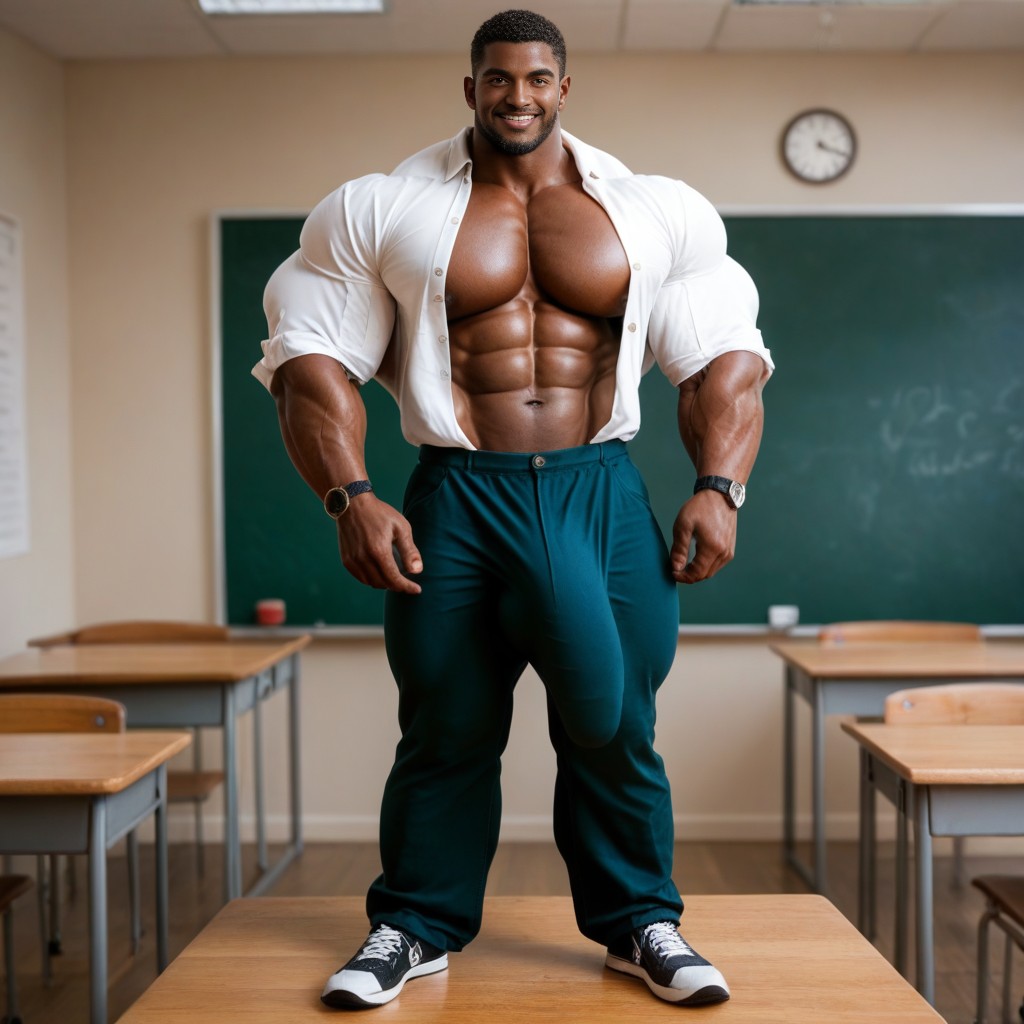 Massive Legs, Gigantic Muscles, Large AI Gay Porn