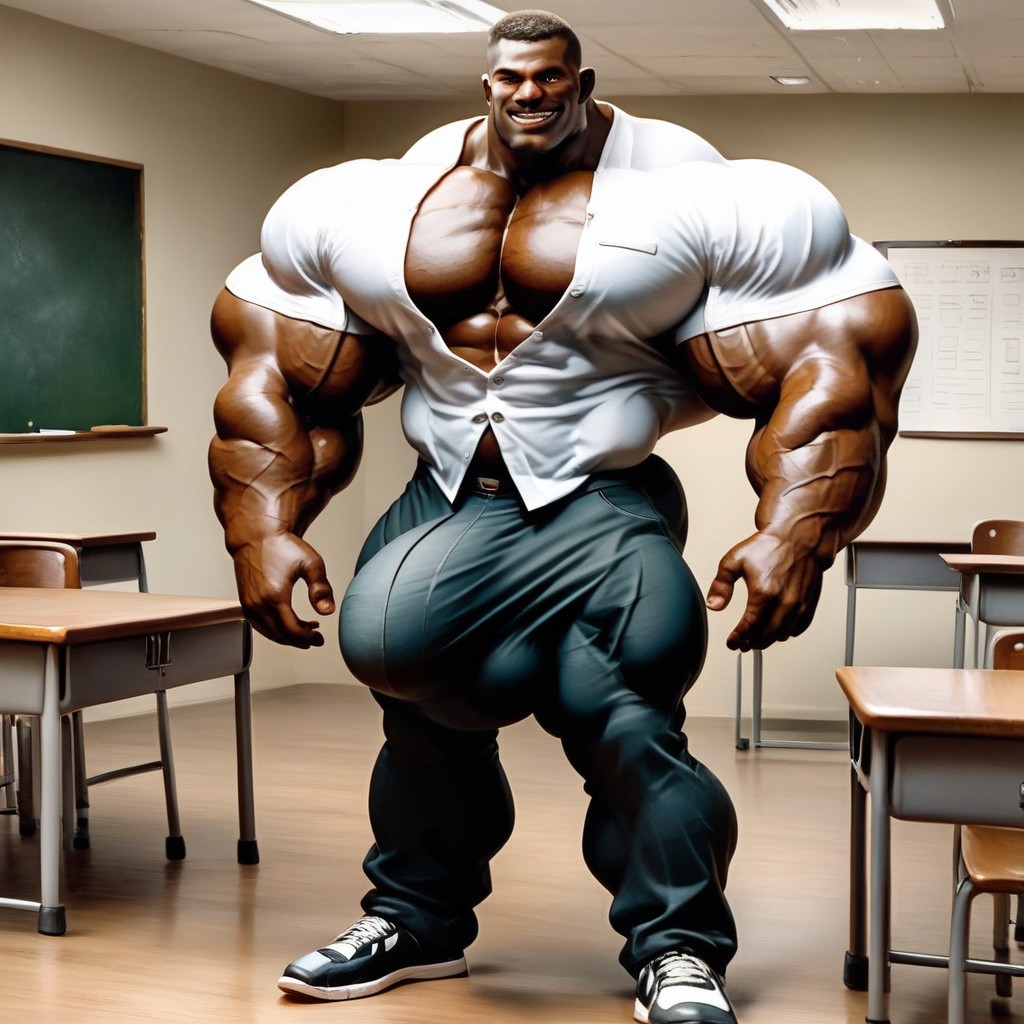 Large, Super Huge Muscles, Monstrous Sized Muscles AI Gay Porn