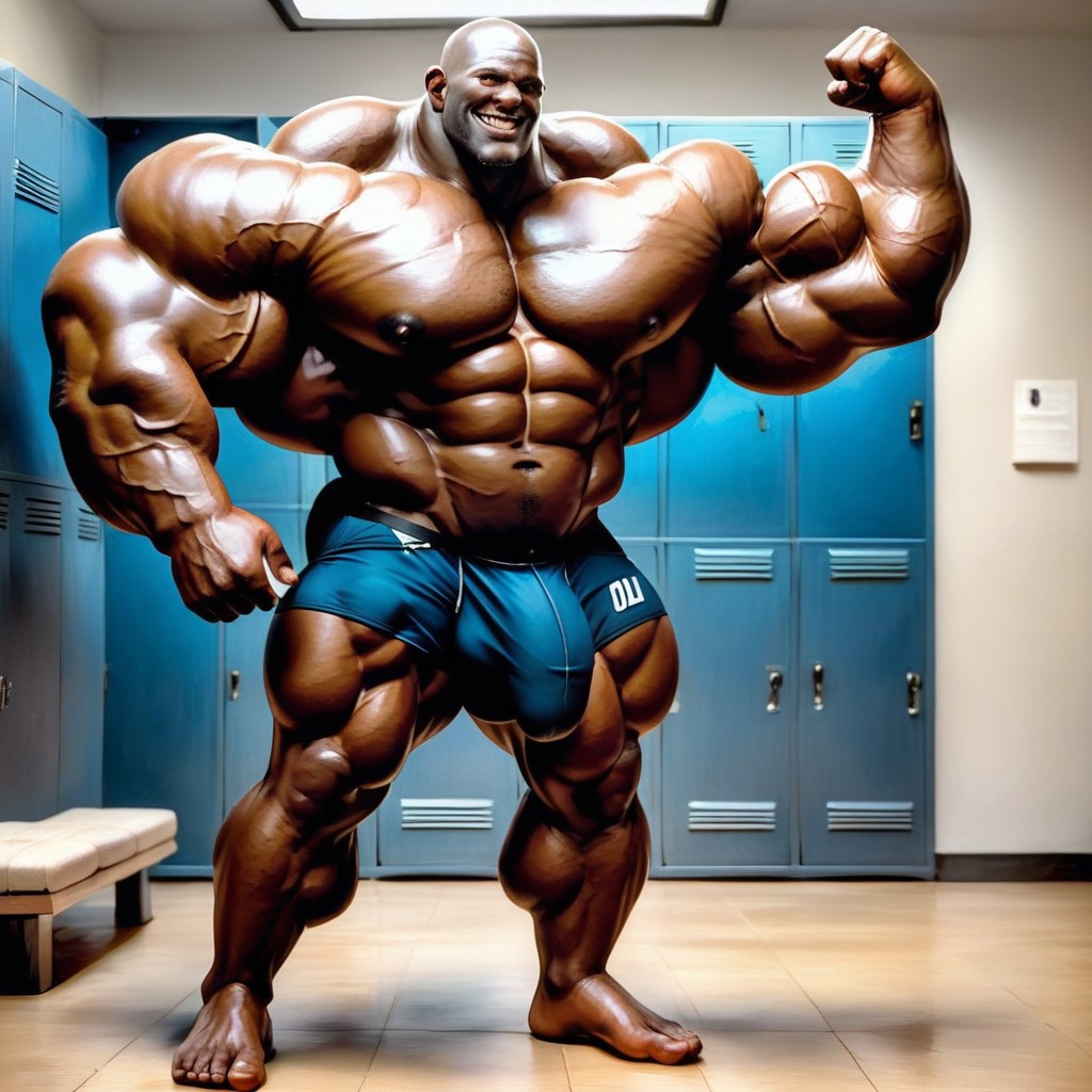 Gigantic Arms, Boxers, 1 Person AI Gay Porn
