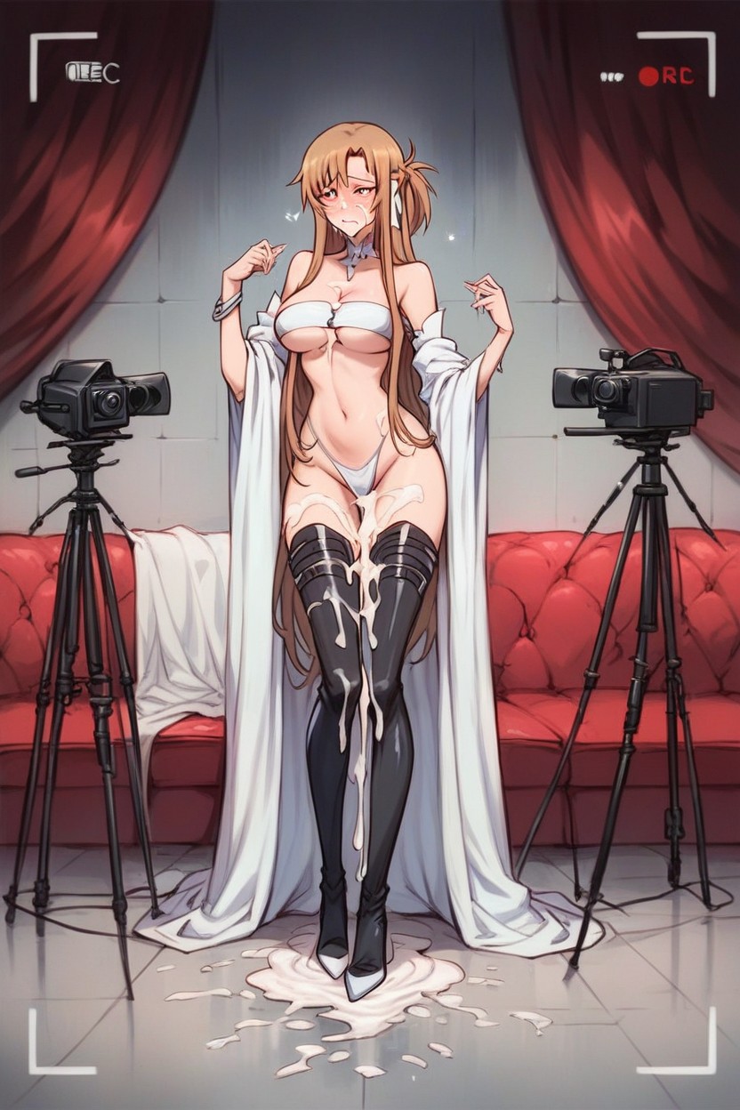 Standing, Collarbone Exposed, Cum Overload Facial Hentai AI Porn