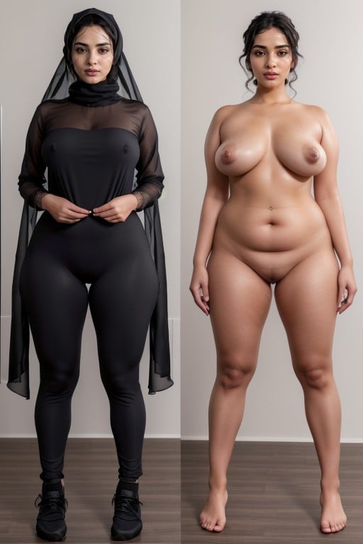 Full Body, Nude, Same Footwear AI Porn