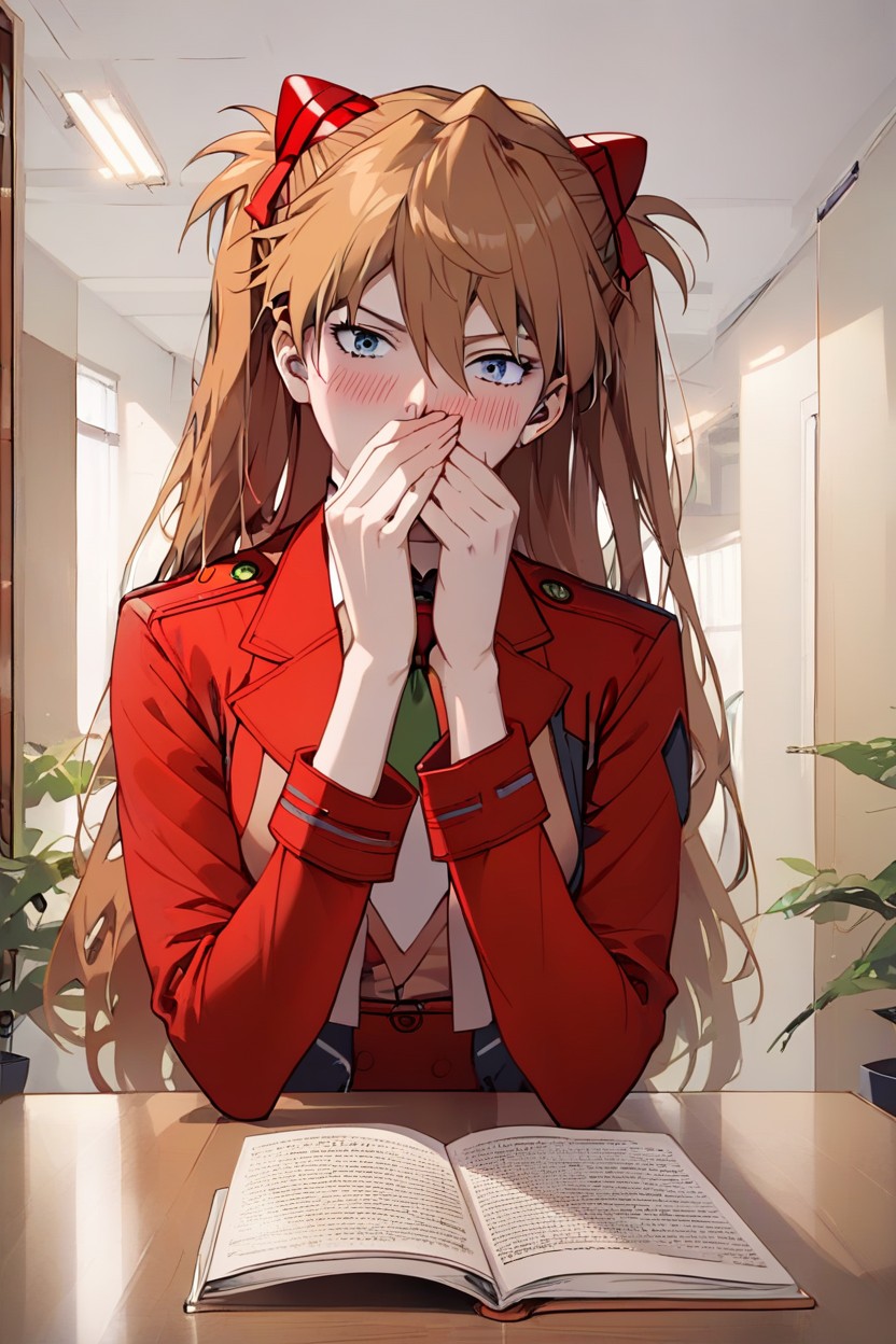 Slightly Nervous Face Asuka, Asuka, Waist Shot AI Porn
