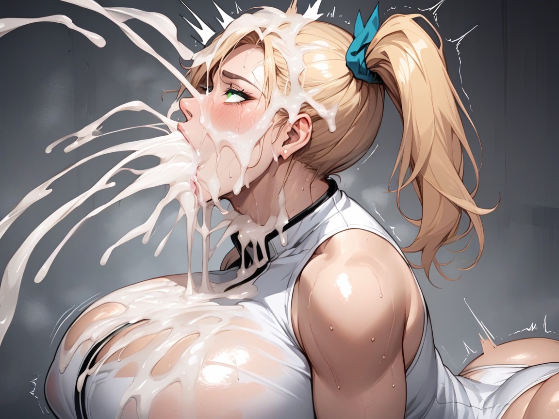 Massive Long Huge Veiny, Rolled Eyes, Speechbubble Hentai AI Porn