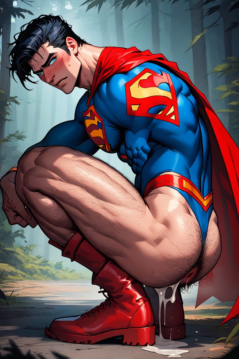 Muscular, Muscular Ass, Full Body AI Gay Porn
