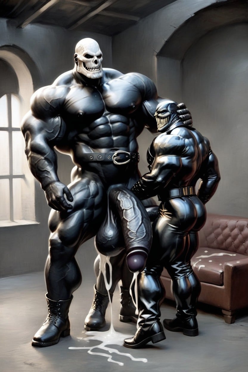Noir, 20+, Gigantic Penis AI Gay Porn