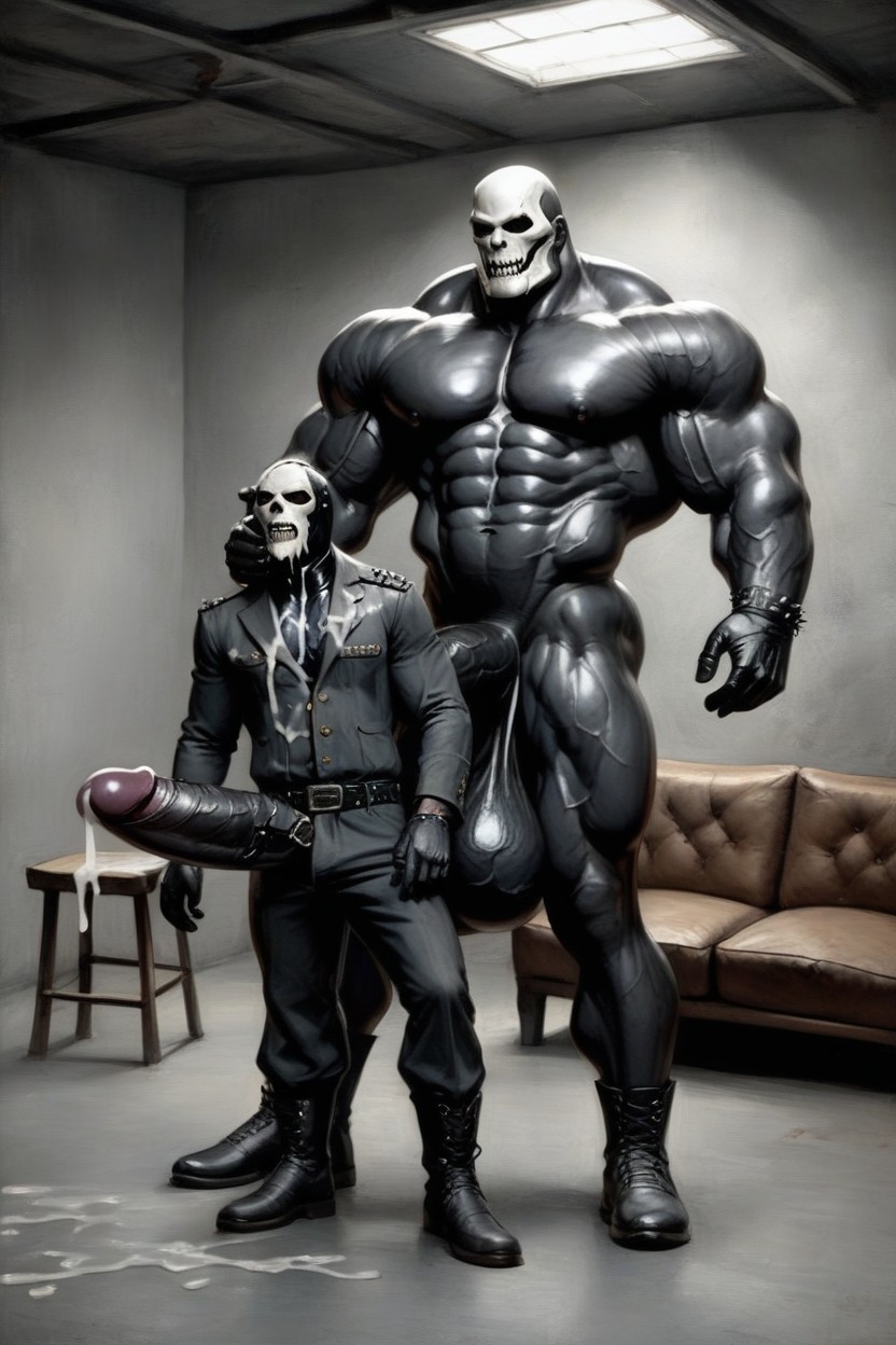 Black Latex, 20+, Everything Black AI Gay Porn