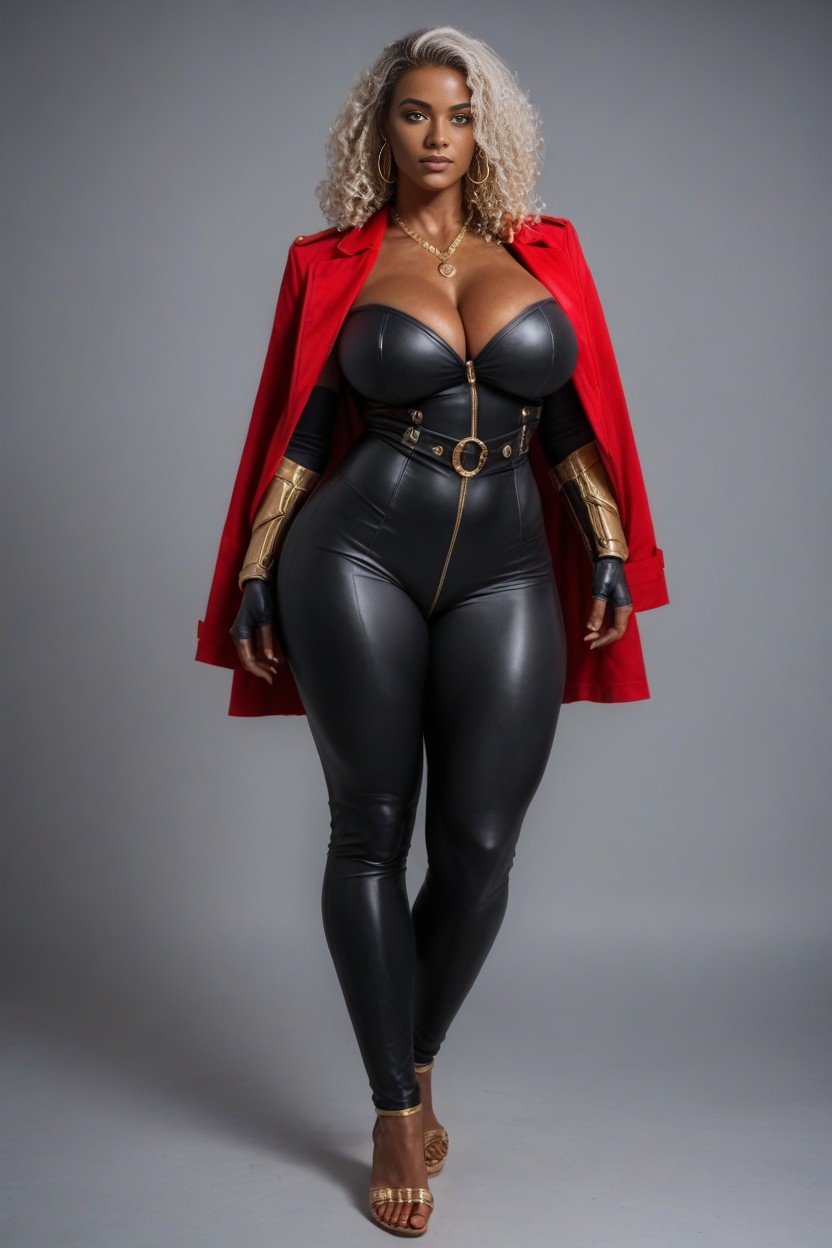Gold Necklace, Tight Red Coat, Ambessa Medarda From Arcane AI Gay Porn